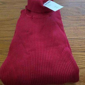 Chicos Red Turtle Neck Sweater
